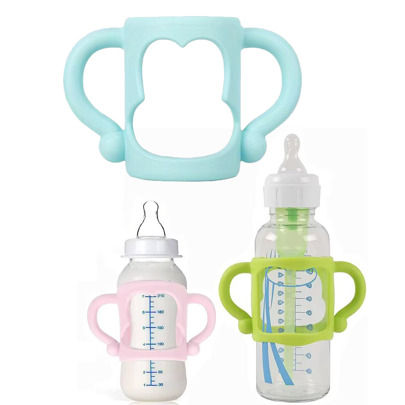 Baby Food Hipp - 哺乳瓶ハンドル耐久性のある食品グレードのシリコーンシッピーカップハンドルグリップワイドネック子供ボトル用ユニバーサル子供ボトルハンドル