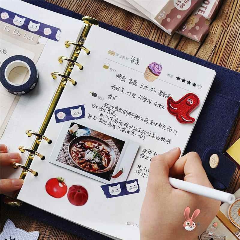 Baby Food Book - クリエイティブな手書きレシピノート ルーズリーフ DIYクッキングブック ベビーフードダイアリー フードジャーナル ABENUOR