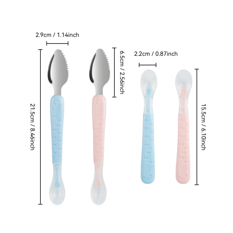 ベビーフードスクレーパースプーン - デュアルヘッドアップル - Baby Food Apple のレビューと価格