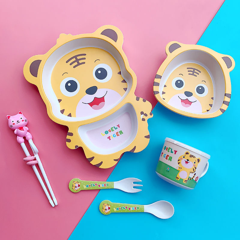 子供用竹繊維食器セット,補助食品ボウル,環境にやさしい - Baby Food With Fiber のレビューと価格