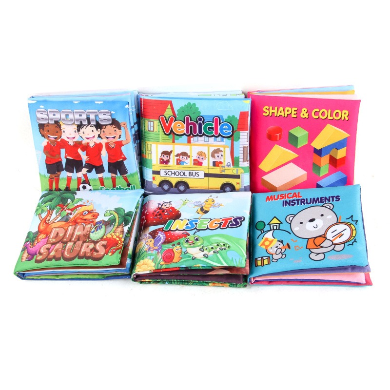 幼児早期教育用布製絵本 - 耐久性があり破れにくい、音の出る - Baby Food Book のレビューと価格