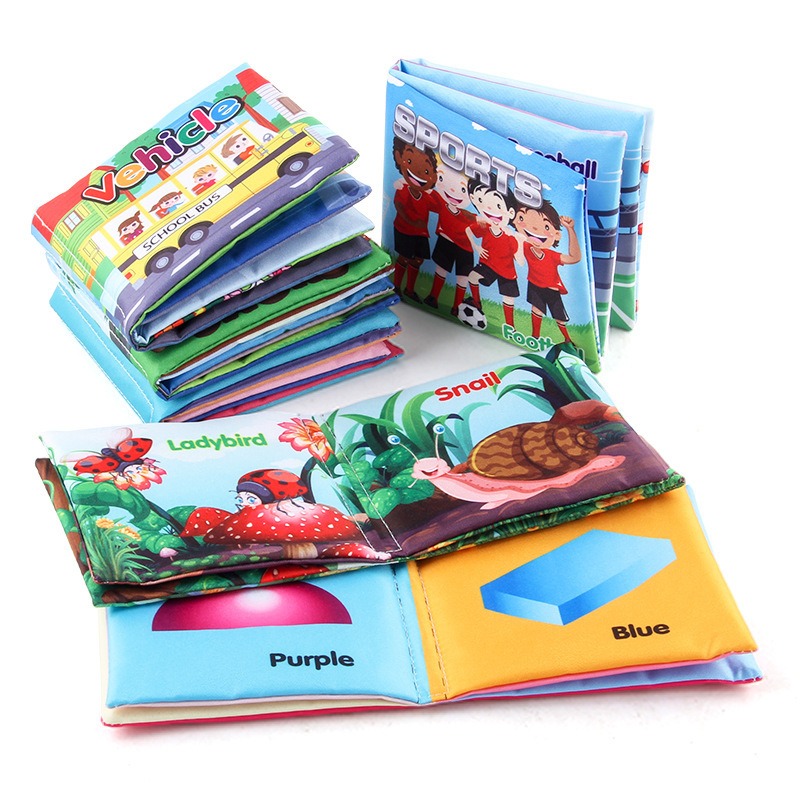幼児早期教育用布製絵本 - 耐久性があり破れにくい、音の出る - Baby Food Book のレビューと価格