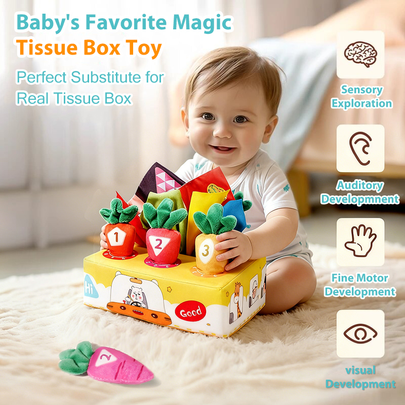 ベビーティッシュ漫画ソフトボックスおもちゃ破れにくいパターン - Baby Food Book のレビューと価格