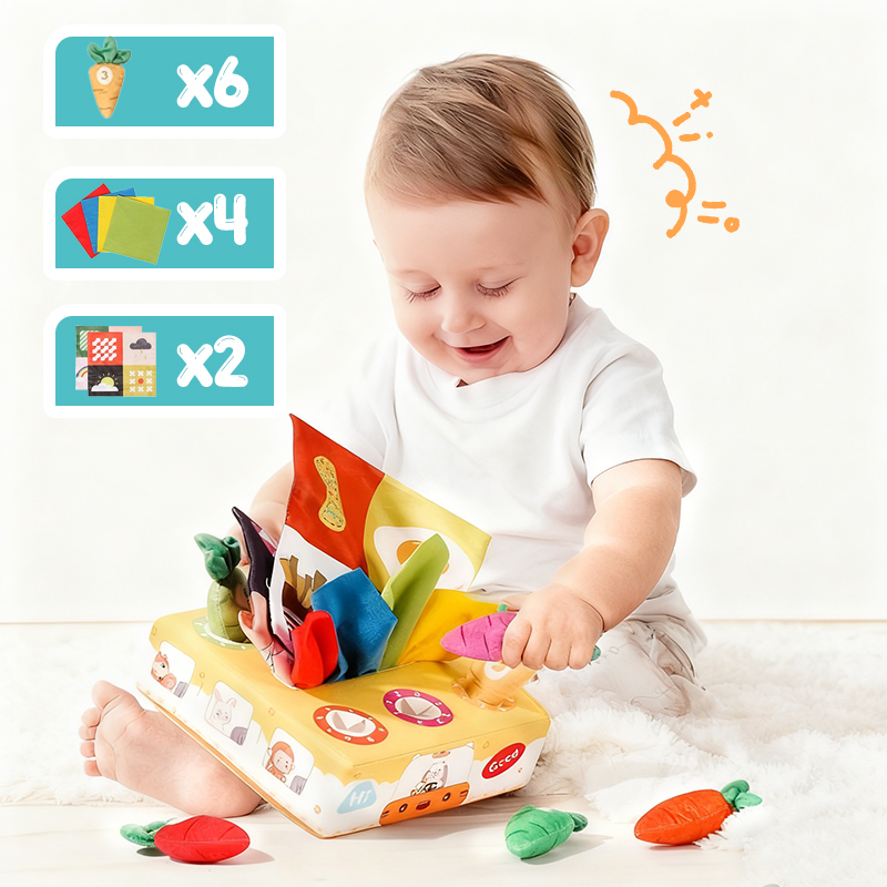 ベビーティッシュ漫画ソフトボックスおもちゃ破れにくいパターン - Baby Food Book のレビューと価格