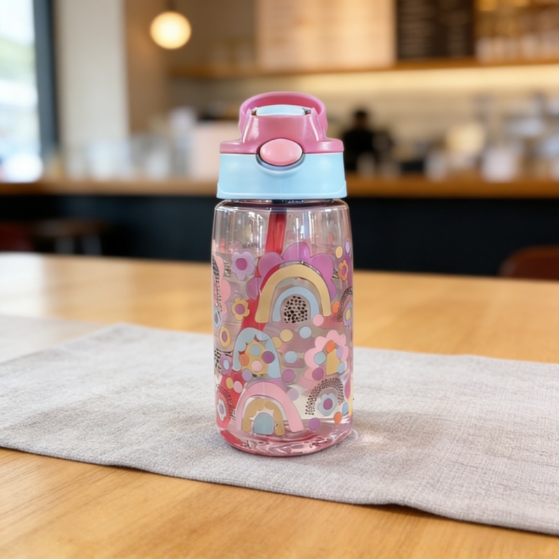 子供用水筒 キッズ 480ml ストローとハンドル付き携帯用 - Baby Food Hipp のレビューと価格